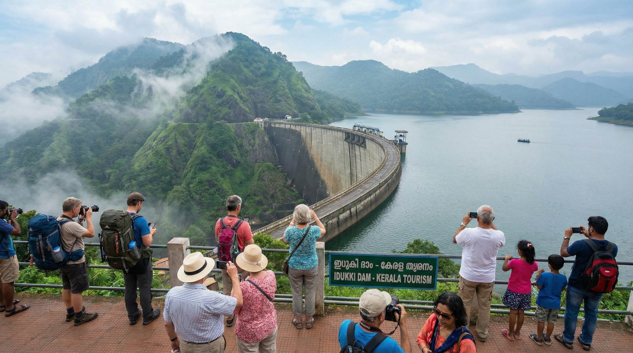 tourists idukki dam